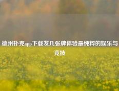 德州扑克app下载发几张牌体验最纯粹的娱乐与竞技
