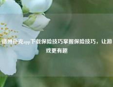 德州扑克app下载保险技巧掌握保险技巧，让游戏更有趣