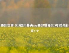 西部世界 2025德州扑克app西部世界2025年德州扑克APP