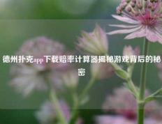 德州扑克app下载赔率计算器揭秘游戏背后的秘密