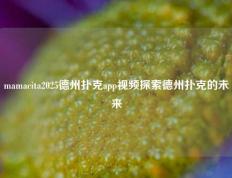mamacita2025德州扑克app视频探索德州扑克的未来