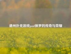 德州扑克游戏paul保罗的传奇与荣耀
