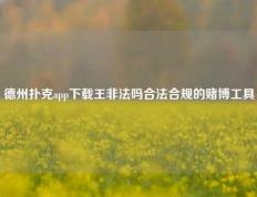 德州扑克app下载王非法吗合法合规的赌博工具