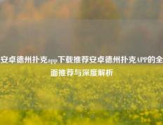 安卓德州扑克app下载推荐安卓德州扑克APP的全面推荐与深度解析