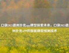 口袋2025德州扑克app牌型探索未来，口袋2025德州扑克APP的智能牌型预测技术