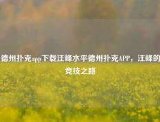 德州扑克app下载汪峰水平德州扑克APP，汪峰的竞技之路