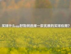 买球什么app好如何选择一款优质的买球应用？