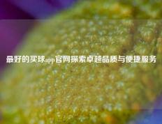 最好的买球app官网探索卓越品质与便捷服务