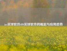 ios买球软件iOS买球软件的崛起与应用趋势