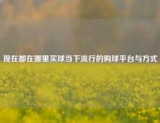 现在都在哪里买球当下流行的购球平台与方式