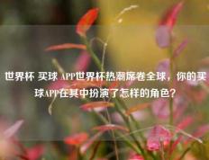 世界杯 买球 APP世界杯热潮席卷全球，你的买球APP在其中扮演了怎样的角色？