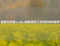 英超买球靠63yb点cn揭秘英格兰足球的顶级盛事