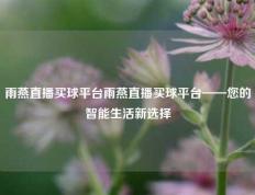 雨燕直播买球平台雨燕直播买球平台——您的智能生活新选择