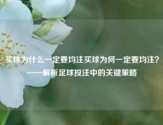 买球为什么一定要均注买球为何一定要均注？——解析足球投注中的关键策略
