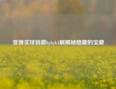 亚博买球到徽hyhyk1刷揭秘隐藏的宝藏