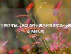 世界杯买球app最新消息卡塔尔世界杯买球APP最新消息汇总