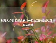 球球大作战买观战软件一款全新的观战软件体验与攻略