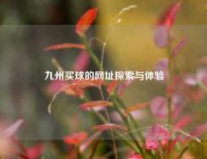 九州买球的网址探索与体验