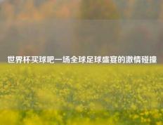 世界杯买球吧一场全球足球盛宴的激情碰撞
