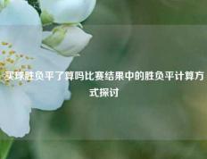 买球胜负平了算吗比赛结果中的胜负平计算方式探讨