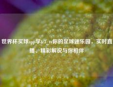 世界杯买球app学fc3_tv你的足球迷乐园，实时直播、精彩解说与你相伴