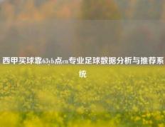 西甲买球靠63yb点cn专业足球数据分析与推荐系统