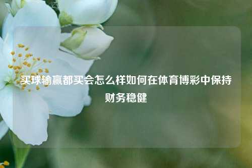 买球输赢都买会怎么样如何在体育博彩中保持财务稳健