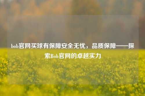 bob官网买球有保障安全无忧，品质保障——探索Bob官网的卓越实力