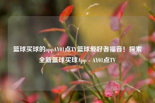 篮球买球的appAY01点TV篮球爱好者福音！探索全新篮球买球App - AY01点TV