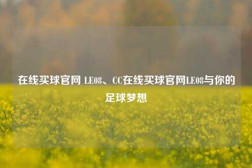 在线买球官网 LE08、CC在线买球官网LE08与你的足球梦想