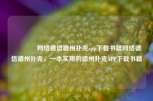 👍网络德信德州扑克app下载书籍网络德信德州扑克，一本实用的德州扑克APP下载书籍