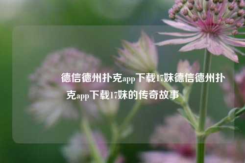 👈德信德州扑克app下载17妹德信德州扑克app下载17妹的传奇故事