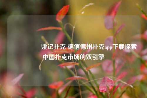 🎖️姚记扑克 德信德州扑克app下载探索中国扑克市场的双引擎