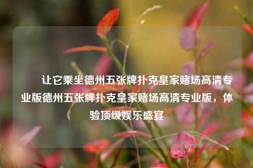 ✌️让它乘坐德州五张牌扑克皇家赌场高清专业版德州五张牌扑克皇家赌场高清专业版，体验顶级娱乐盛宴