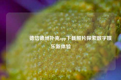 🏆德信德州扑克app下载照片探索数字娱乐新体验