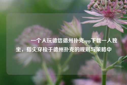 👈一个人玩德信德州扑克app下载一人独坐，指尖穿梭于德州扑克的规则与策略中