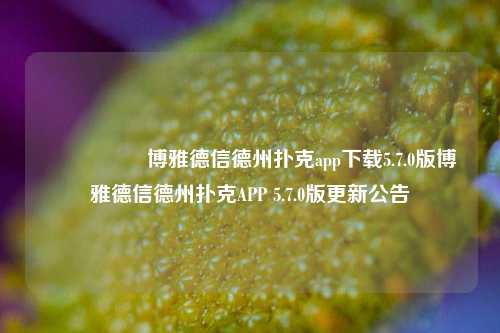 🎖️博雅德信德州扑克app下载5.7.0版博雅德信德州扑克APP 5.7.0版更新公告