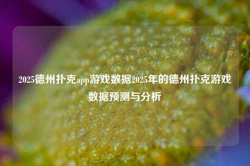 2025德州扑克app游戏数据2025年的德州扑克游戏数据预测与分析